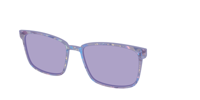 The Lavender Pearl Tort With Celestial Purple lens - Angle Top Thumbnail - Pair Eyewear