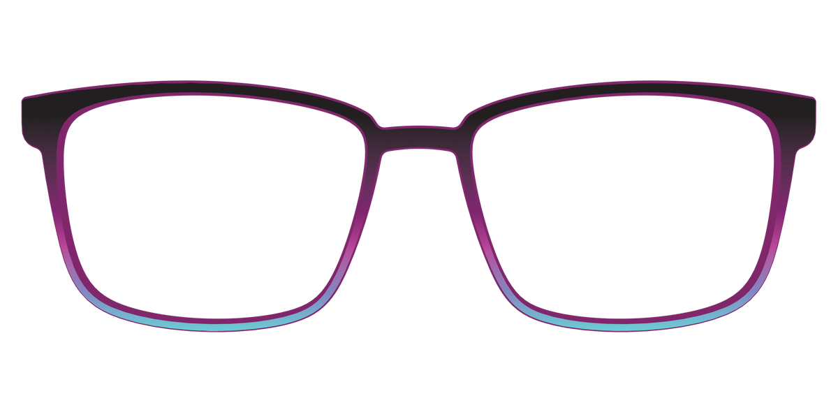 The Licorice to Seafoam Gradient - Front Top Image - Pair Eyewear