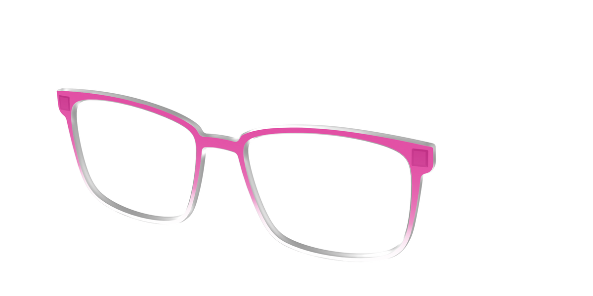The Magenta Gradient Crystal - Angle Top Image - Pair Eyewear