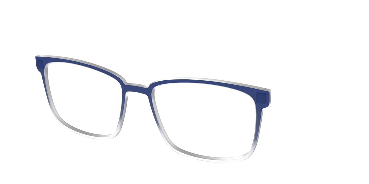 The Navy Gradient Crystal - Angle Top Image - Pair Eyewear