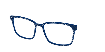 The Navy Pin Dot - Angle Top Thumbnail - Pair Eyewear