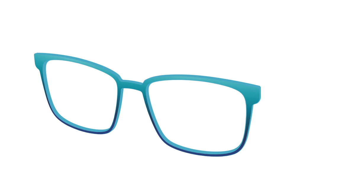 The Ocean Blue - Angle Top Image - Pair Eyewear