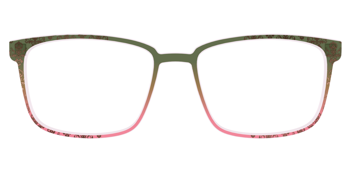 The Olive to Rose Trellis with Champagne Foil - Front Top Image - Pair Eyewear