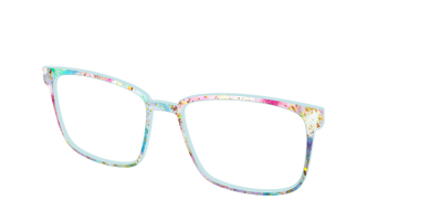 The Pixie Bokeh with Gold Flakes - Angle Top Thumbnail - Pair Eyewear