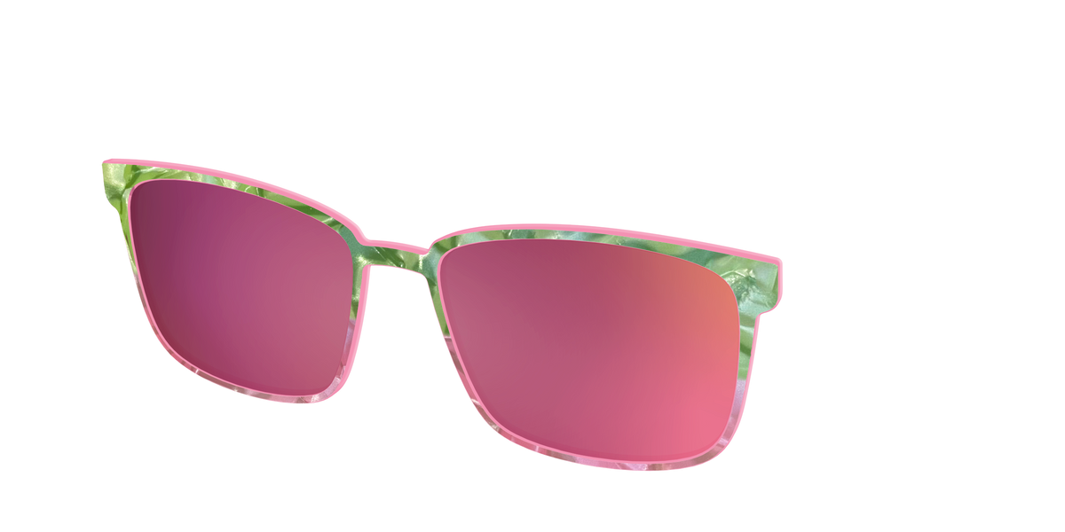 The Polarized Kiwi & Guava Pearl Sun Top - Angle Top Image - Pair Eyewear
