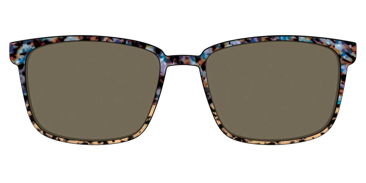 The Polarized Oasis Tortoise Split Sun Top - Front Top Image - Pair Eyewear