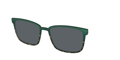 The Polarized Spruce Tortoise Sun Top - Angle Top Thumbnail - Pair Eyewear