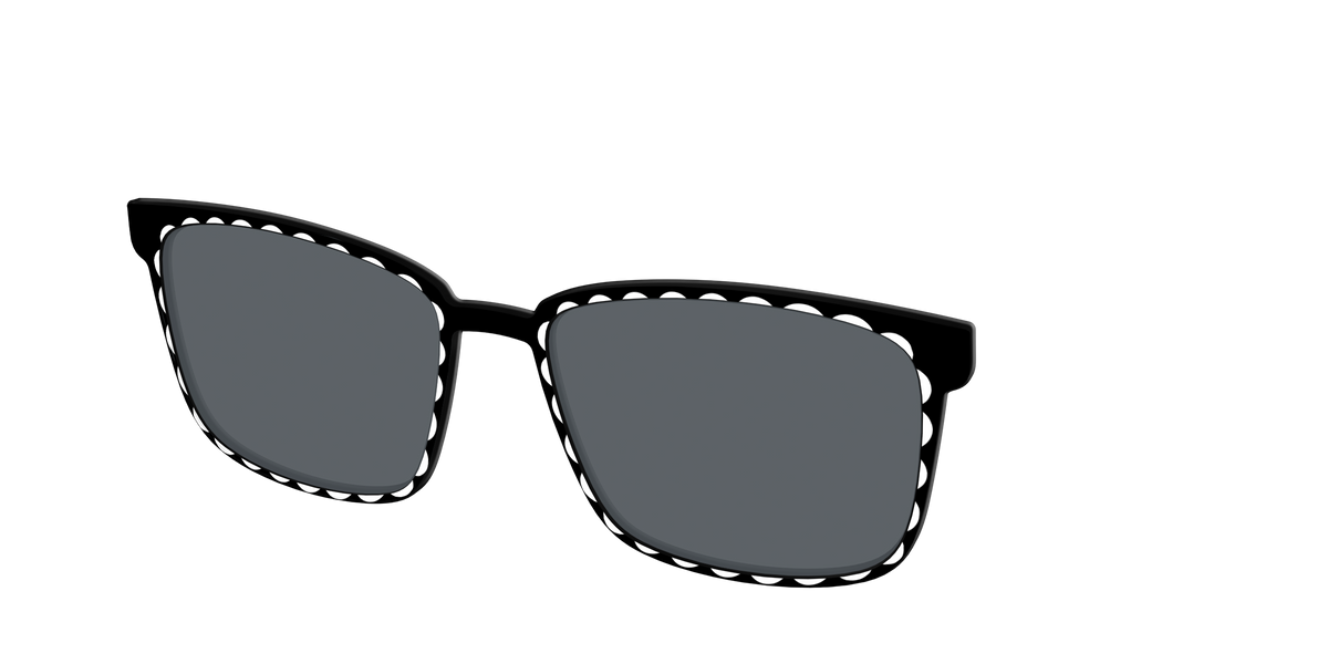 The Polarized Stylish Daisy Sun Top - Angle Top Image - Pair Eyewear