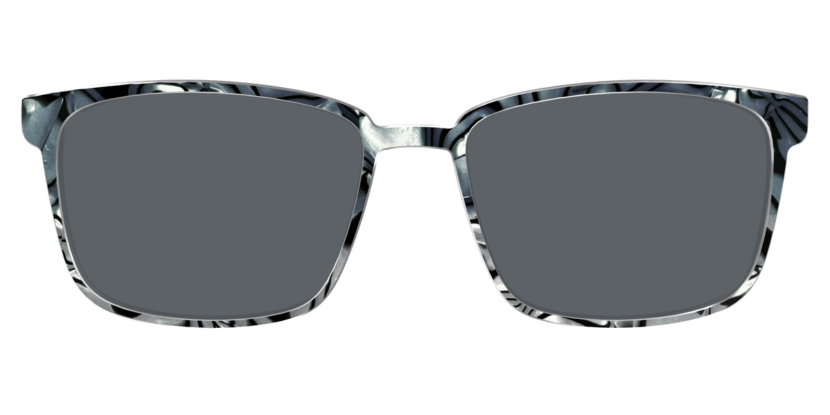 The Polarized Zebra Pearl Split Sun Top - Front Top Image - Pair Eyewear