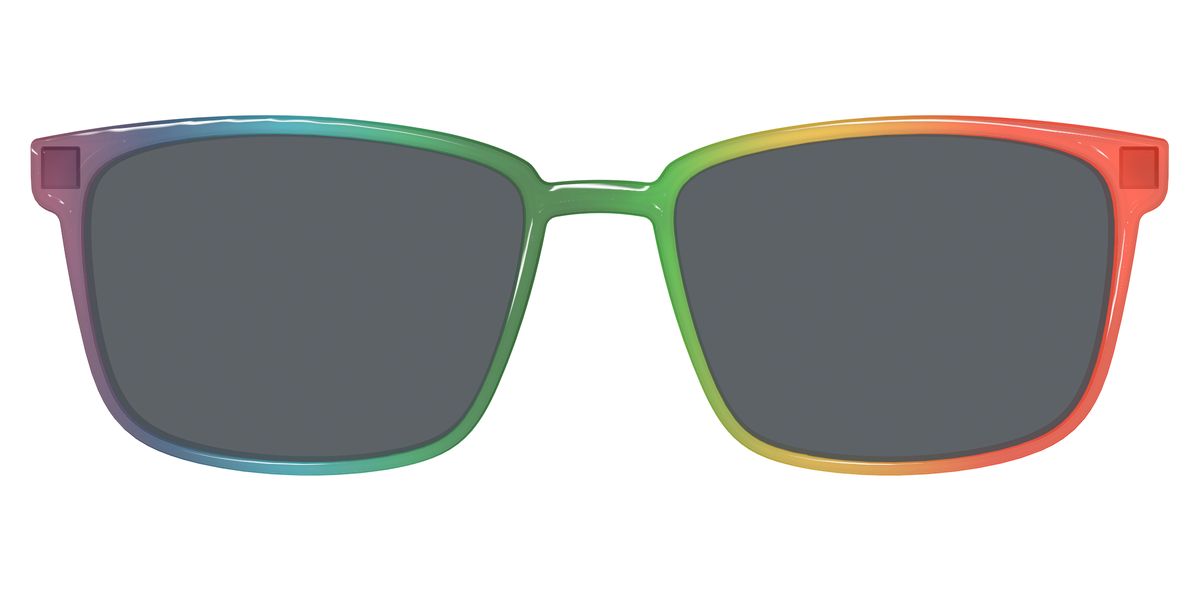The Polarized Rainbow Gradient Sun Top - Front Top Image - Pair Eyewear