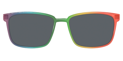 The Polarized Rainbow Gradient Sun Top - Front Top Thumbnail - Pair Eyewear