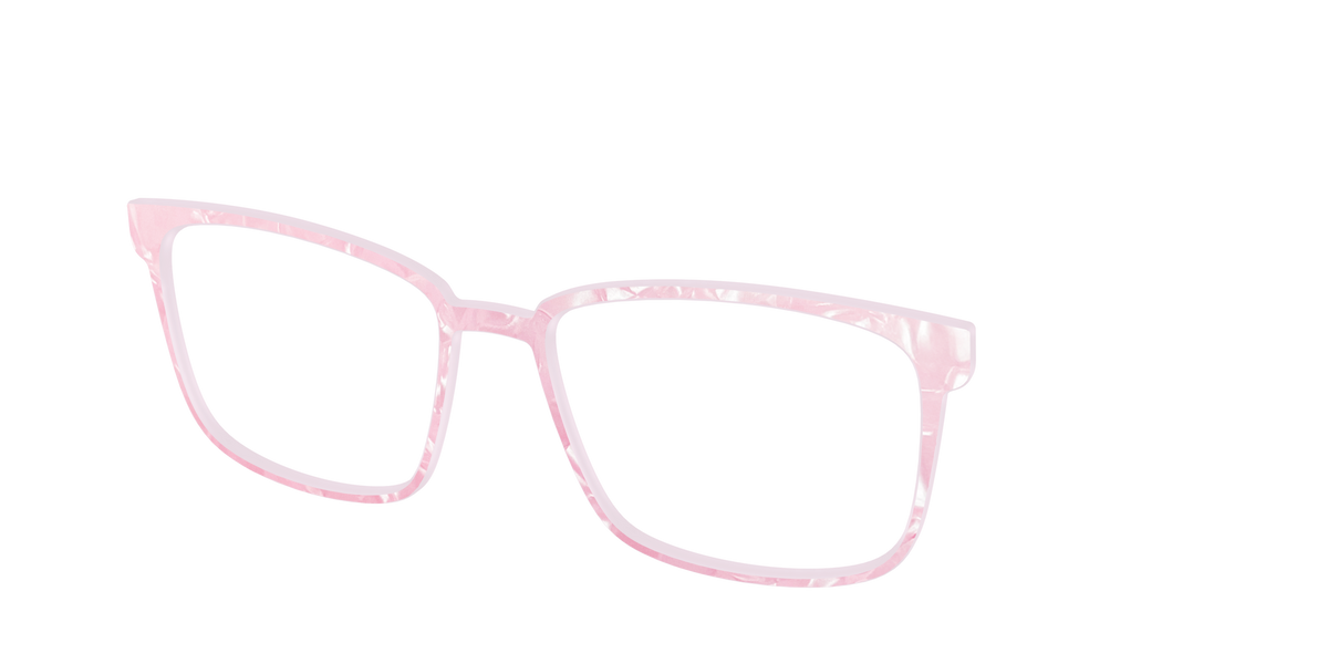 The Rose Quartz Pearl Marble - Angle Top Image - Pair Eyewear