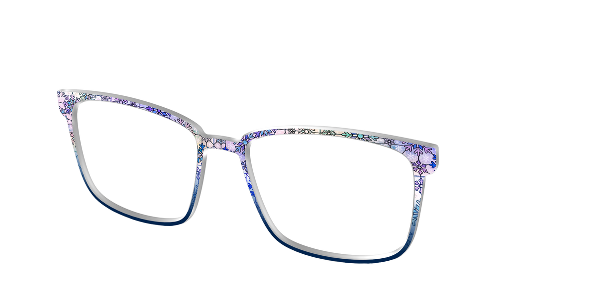 The Snowfall Stained Glass - Angle Top Image - Pair Eyewear