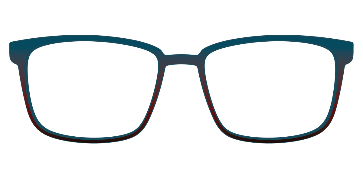 The Teal to Espresso Gradient - Front Top Image - Pair Eyewear