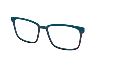 The Teal to Espresso Gradient - Angle Top Thumbnail - Pair Eyewear
