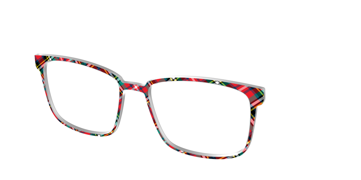 The Winter Plaid - Angle Top Image - Pair Eyewear