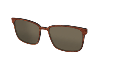 The Polarized Woodgrain Sun Top - Angle Top Thumbnail - Pair Eyewear