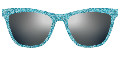 The Polarized Aquamarine Sparkle Sun Top - Front Top Thumbnail - Pair Eyewear