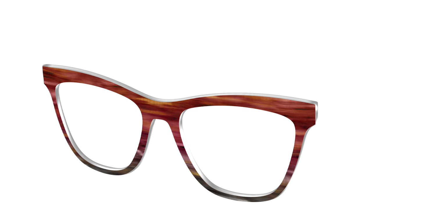The Auburn Gradient Horn - Angle Top Image - Pair Eyewear