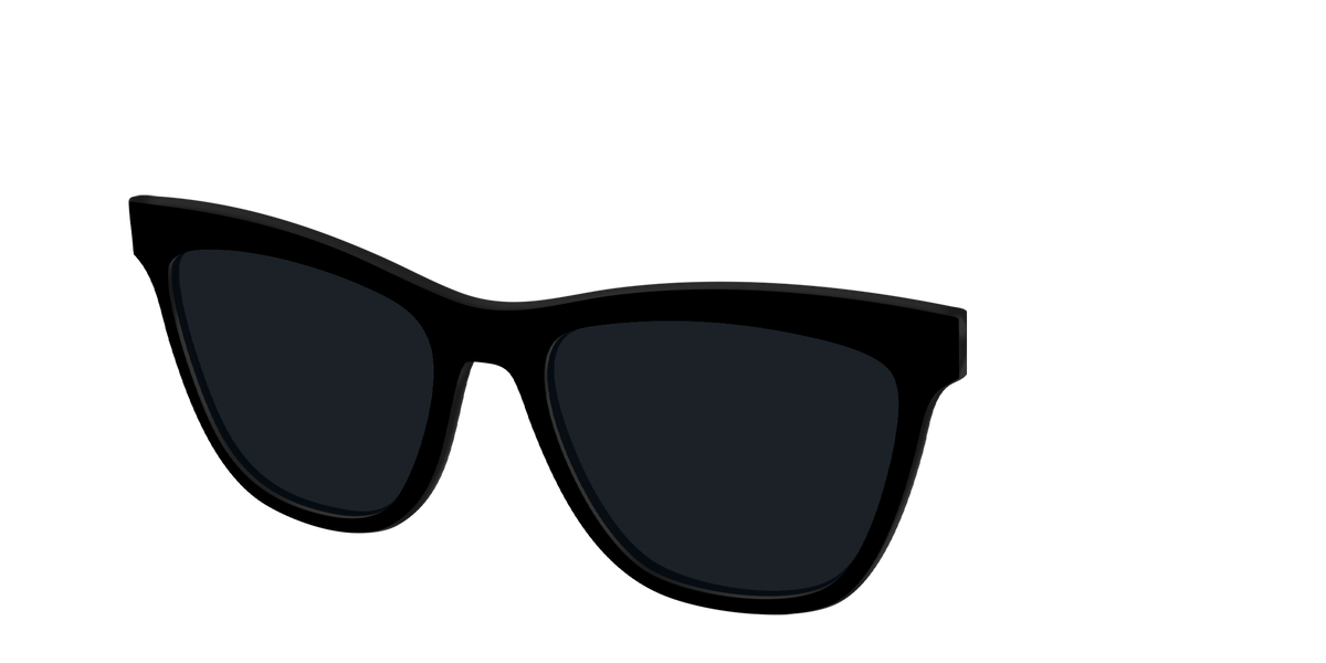 The Non-Polarized Black Sun Top - Angle Top Image - Pair Eyewear