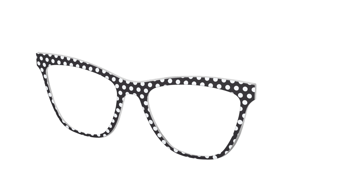The Black Polka Dots - Angle Top Image - Pair Eyewear