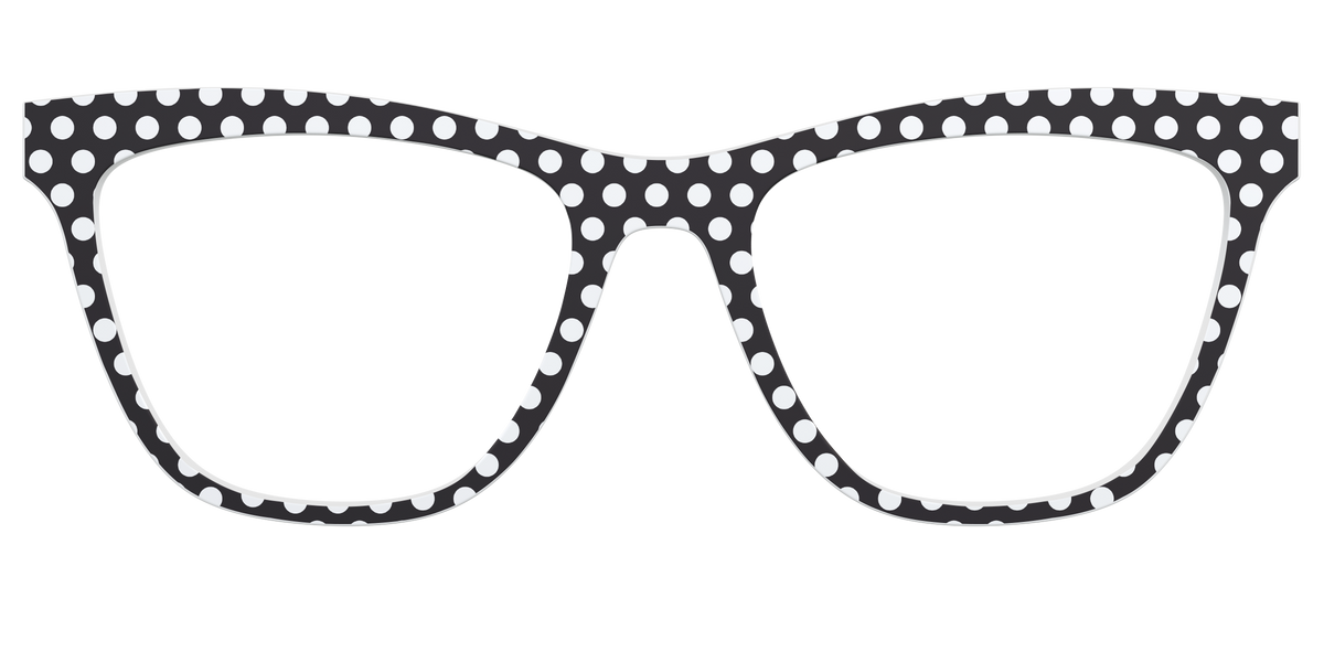 The Black Polka Dots - Front Top Image - Pair Eyewear