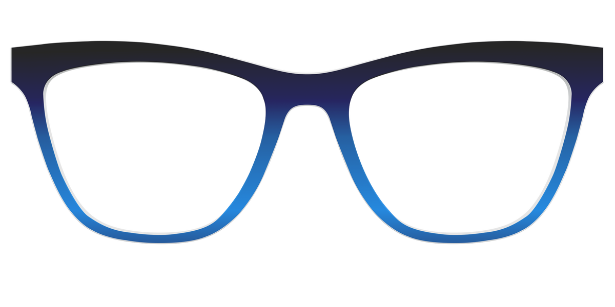 The Black to Blueberry Gradient - Front Top Image - Pair Eyewear