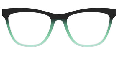 The Black to Spearmint Gradient - Front Top Thumbnail - Pair Eyewear