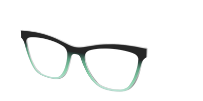 The Black to Spearmint Gradient - Angle Top Thumbnail - Pair Eyewear