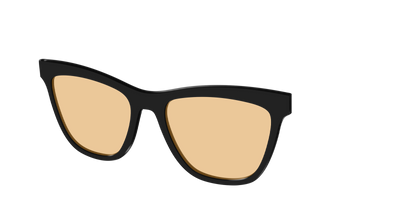 The Black With Umber Brown Lens - Angle Top Thumbnail - Pair Eyewear