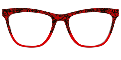 The Blood Red Lace Split - Front Top Thumbnail - Pair Eyewear