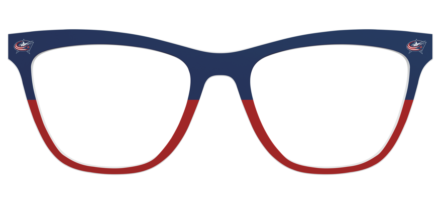 The Blue Jackets® Split - Front Top Image - Pair Eyewear