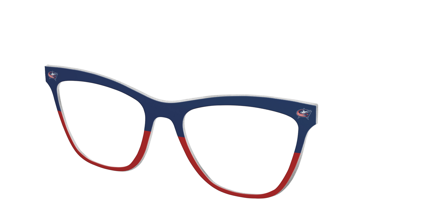 The Blue Jackets® Split - Angle Top Image - Pair Eyewear