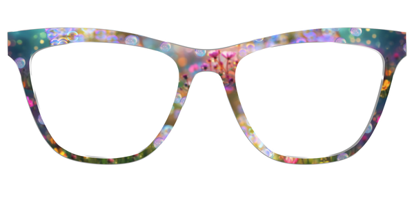 The Harper - Teal Pearlized Gradient Acetate Silver Metal