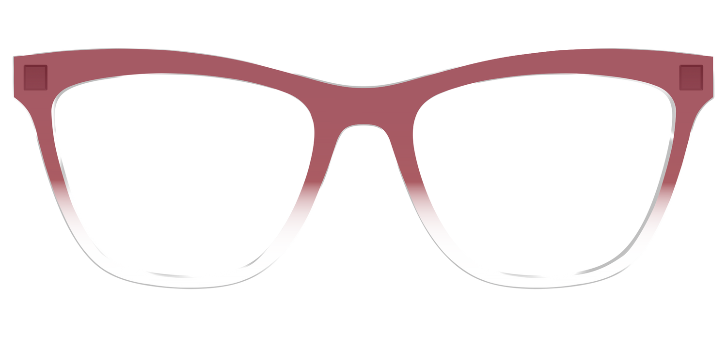 The Burgundy Gradient Crystal - Front Top Image - Pair Eyewear
