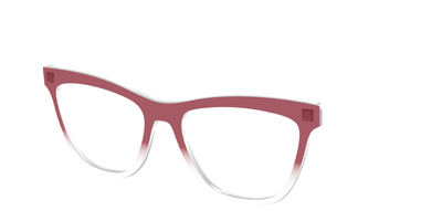The Burgundy Gradient Crystal - Angle Top Thumbnail - Pair Eyewear