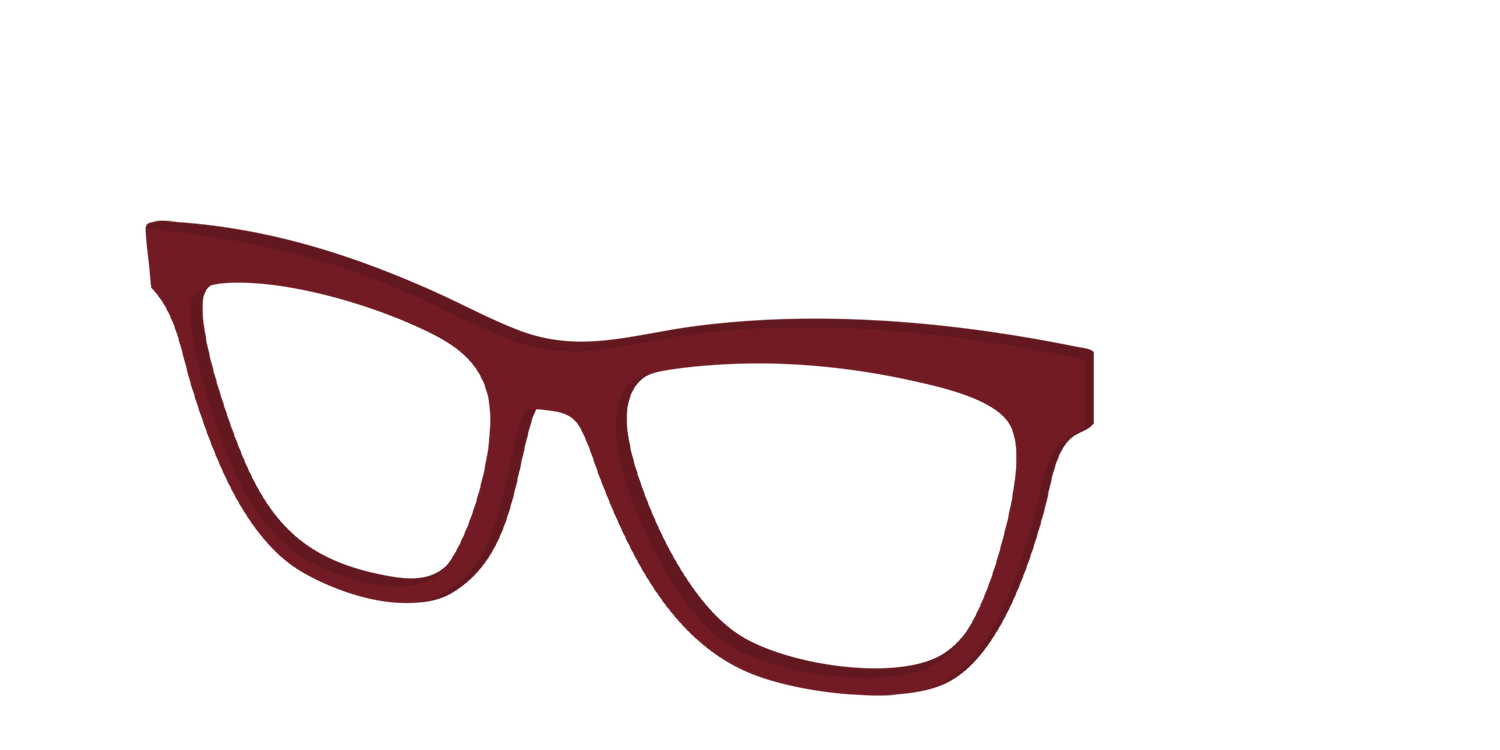 The Burgundy - Angle Top Image - Pair Eyewear