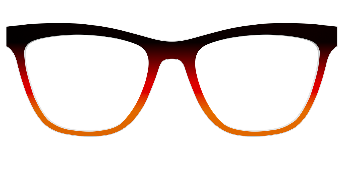 The Espresso to Pumpkin Gradient - Front Top Image - Pair Eyewear