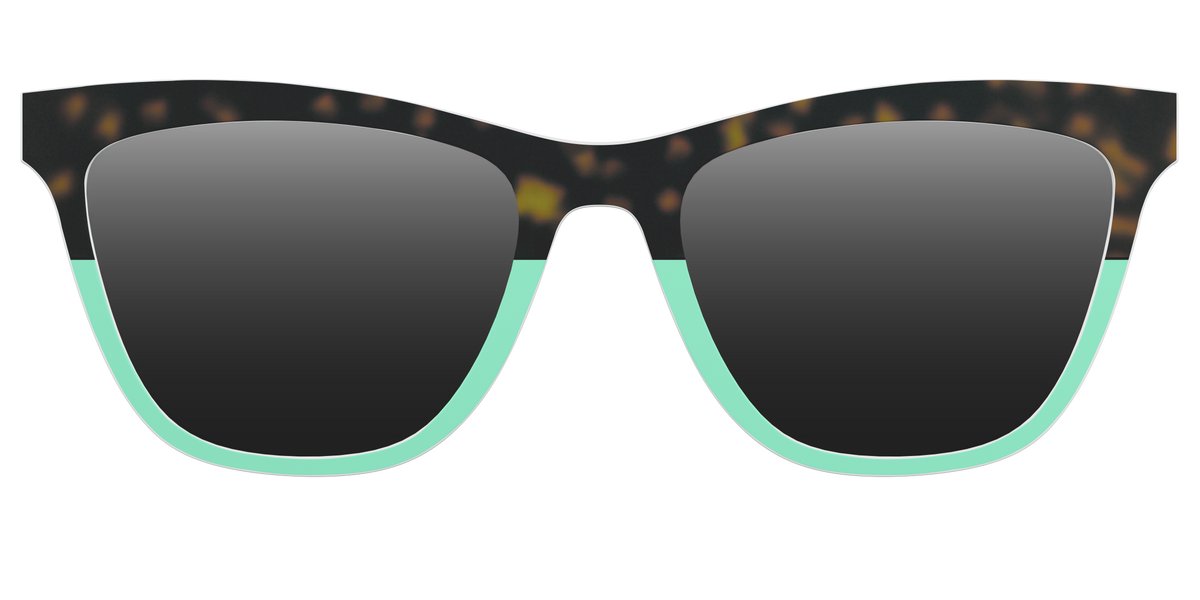 The Polarized Matcha Split Sun Top - Front Top Image - Pair Eyewear