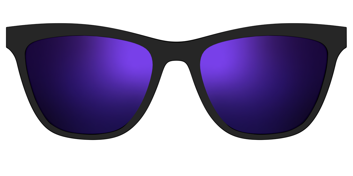 The Polarized Purple Reflective Sun Top - Front Top Image - Pair Eyewear