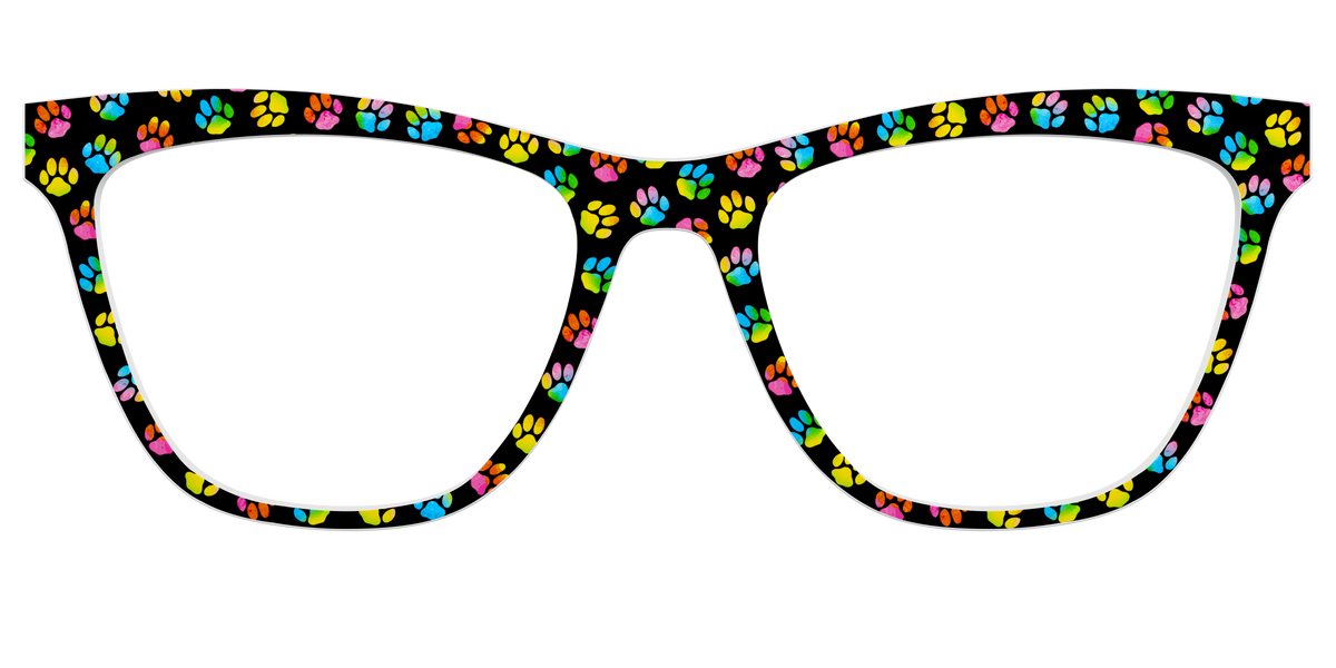 The Rainbow Paw Print - Front Top Image - Pair Eyewear