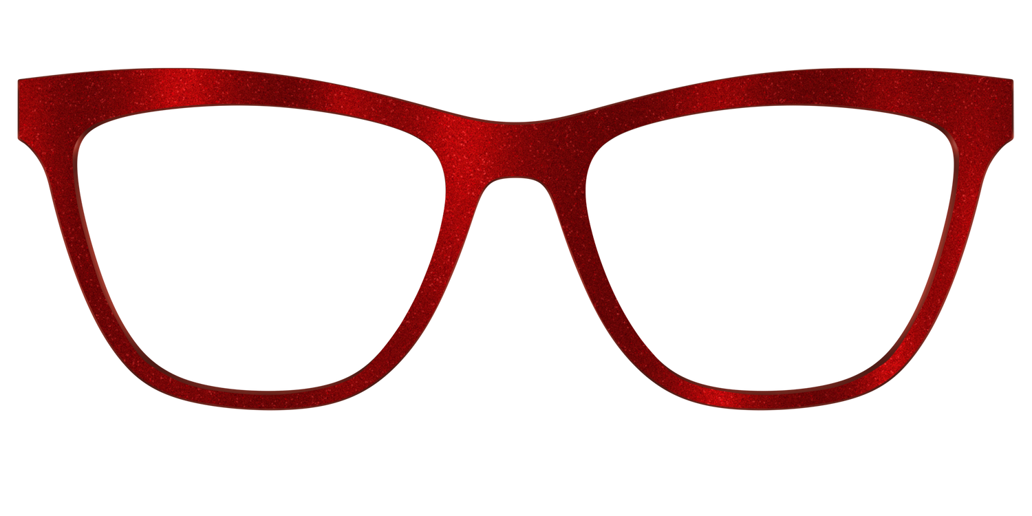 The Red Shimmer - Front Top Image - Pair Eyewear