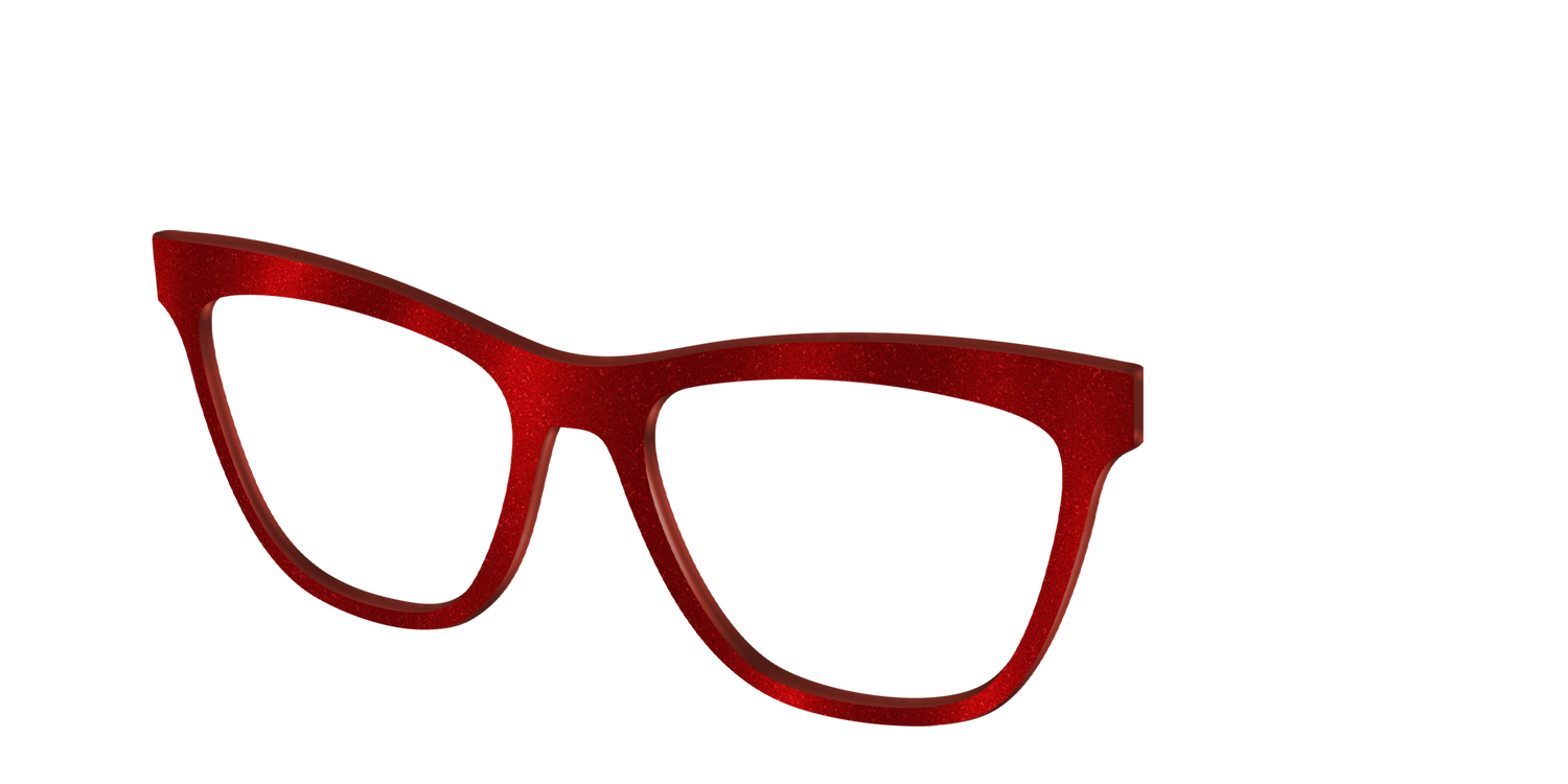 The Red Shimmer - Angle Top Image - Pair Eyewear