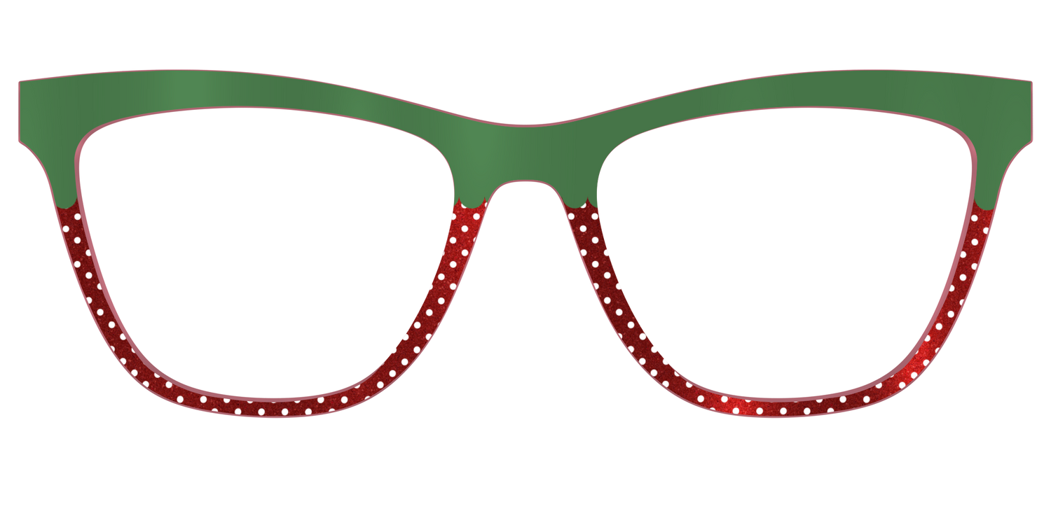 The Shimmer Strawberry - Front Top Image - Pair Eyewear