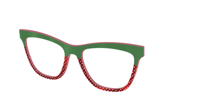 The Shimmer Strawberry - Angle Top Thumbnail - Pair Eyewear