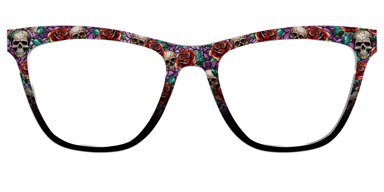 The Skull & Thorn Stained Glass - Front Top Image - Pair Eyewear
