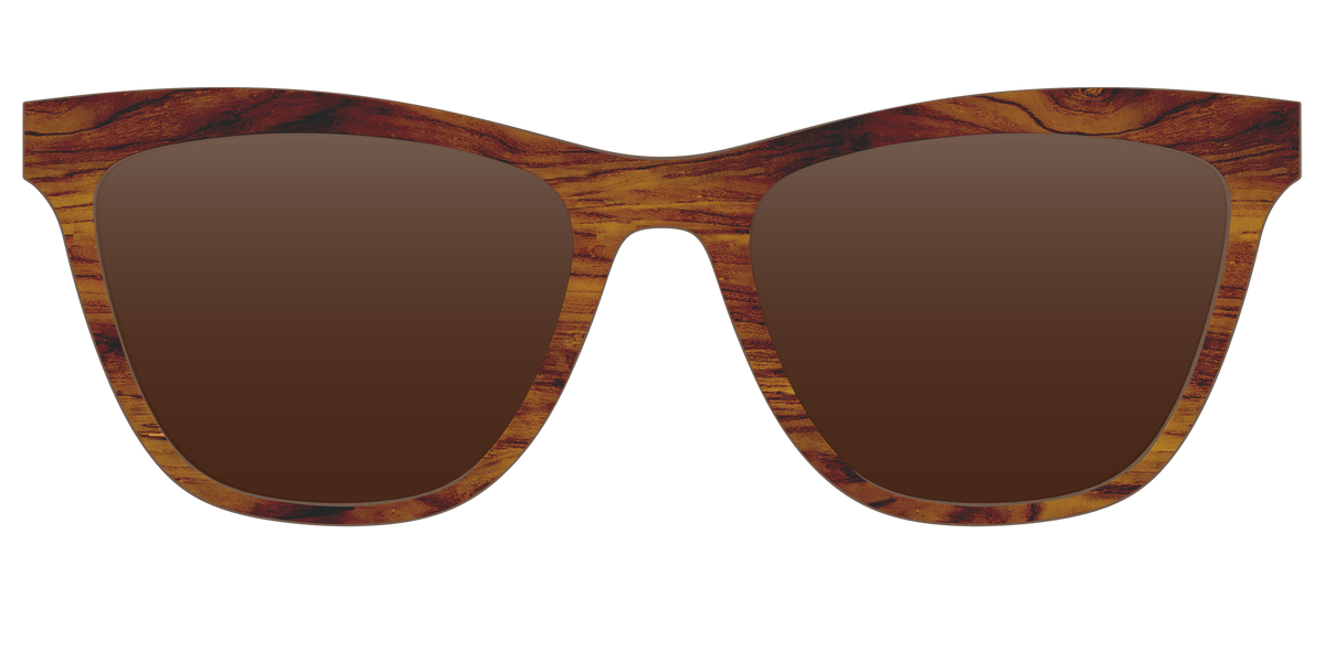 The Polarized Woodgrain Sun Top - Front Top Image - Pair Eyewear