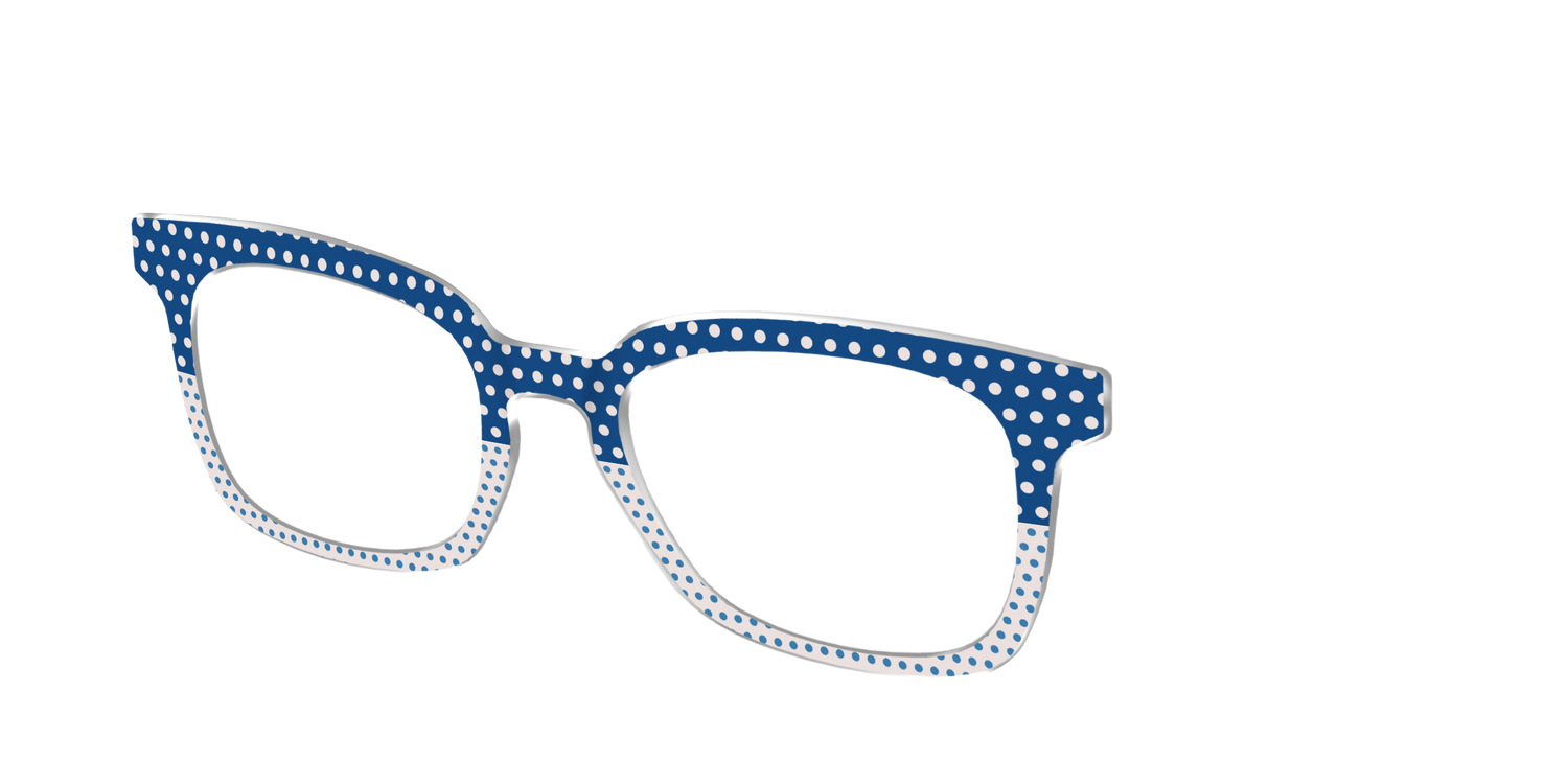 The Aegean Polka Dot Print Mix - Angle Top Image - Pair Eyewear