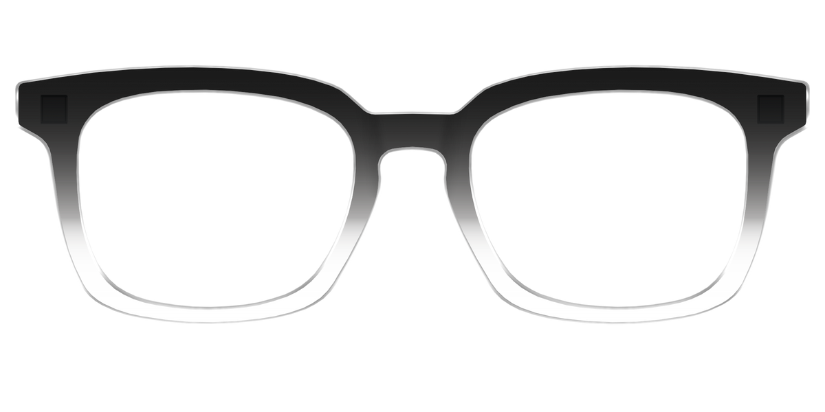 The Black Gradient Crystal - Front Top Image - Pair Eyewear