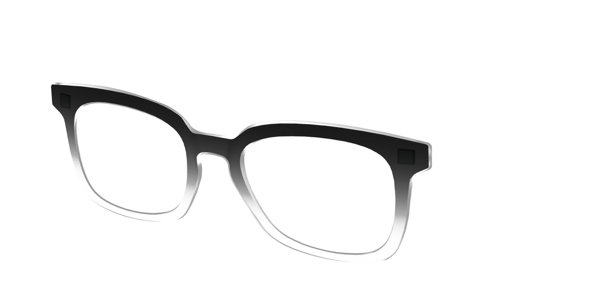 The Black Gradient Crystal - Angle Top Image - Pair Eyewear